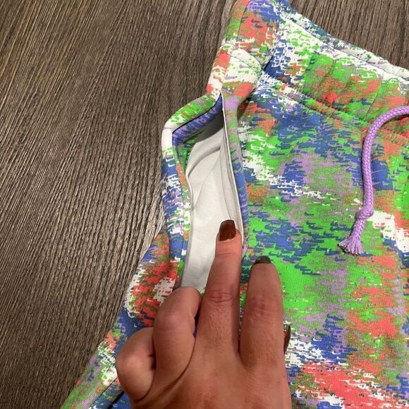 NWOT Nike Women's Sportswear Essential Fleece Gel Curve Pants Multi-Color - Picture 7 of 12